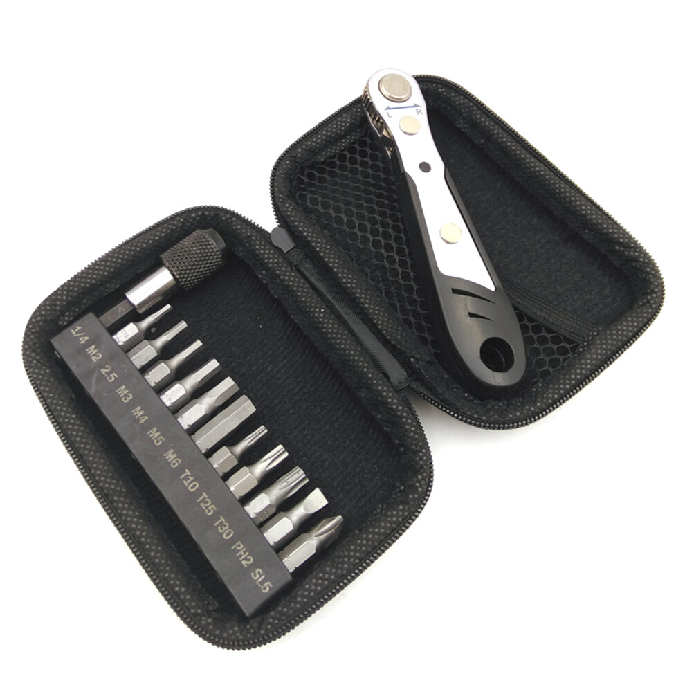 Mountain Bike Ratchet Wrench Set With Allen Key Hex Torx Bit 643505179347