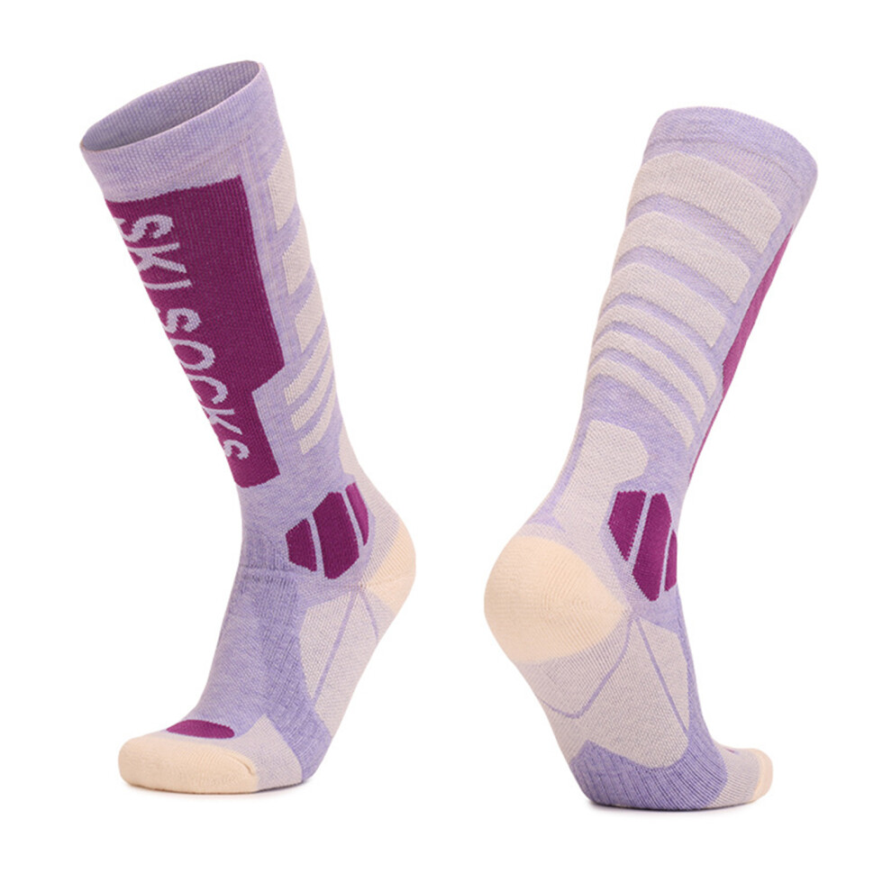 Merino Wool Ski Socks Women Cold Weather Thermal Knee High-image-OPC-PMK5WT8-NEW