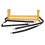 (Yellow) Strike Zone Target Portable Adjustable Pitching Hitting Batting White 3