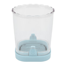 (Blue) Stainless Steel Slicing Cup Fruit Vegetable Cutter Blue