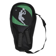 Portable Wood Ball Racket Anti-Slip Grip with Storage Bag