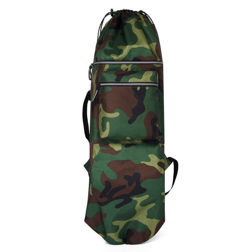 Skateboard Bag Water-Resistant Reflective Adjustable Straps Pocket