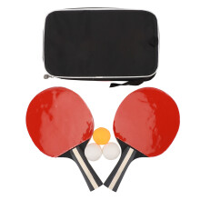 2pcs Table Tennis Racket with 3pcs 3 Star Balls for Training