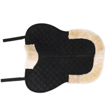 English Half Saddle Pad Polyester Faux Wool Anti Slip Breathable