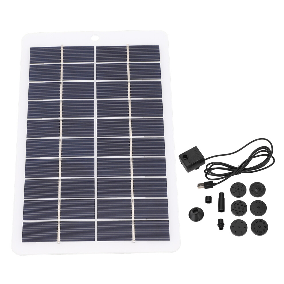 4W 5V Solar Panel Water Pump Kit Portable Fountain Garden 643505192414