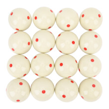 16pcs Cue Ball 2.25in Resin 6 Dots Pool Training