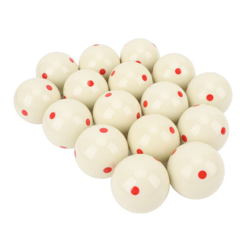 16pcs Cue Ball 2.25in Resin 6 Dots Pool Training 1
