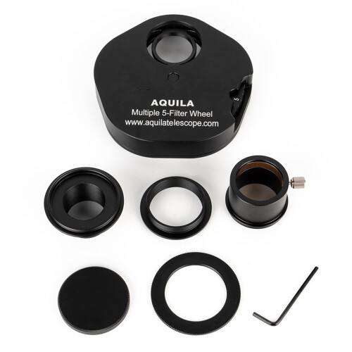 1.25 Inches Multiple 5-Position Filter Wheel for Telescopes Eyepieces 2