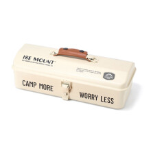 Portable Metal Tools Storage Box with Handle for Camping Picnic