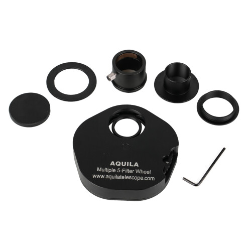1.25 Inches Multiple 5-Position Filter Wheel for Telescopes Eyepieces 1