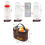 Portable Plastic Spice Containers Set with Storage Bag 1