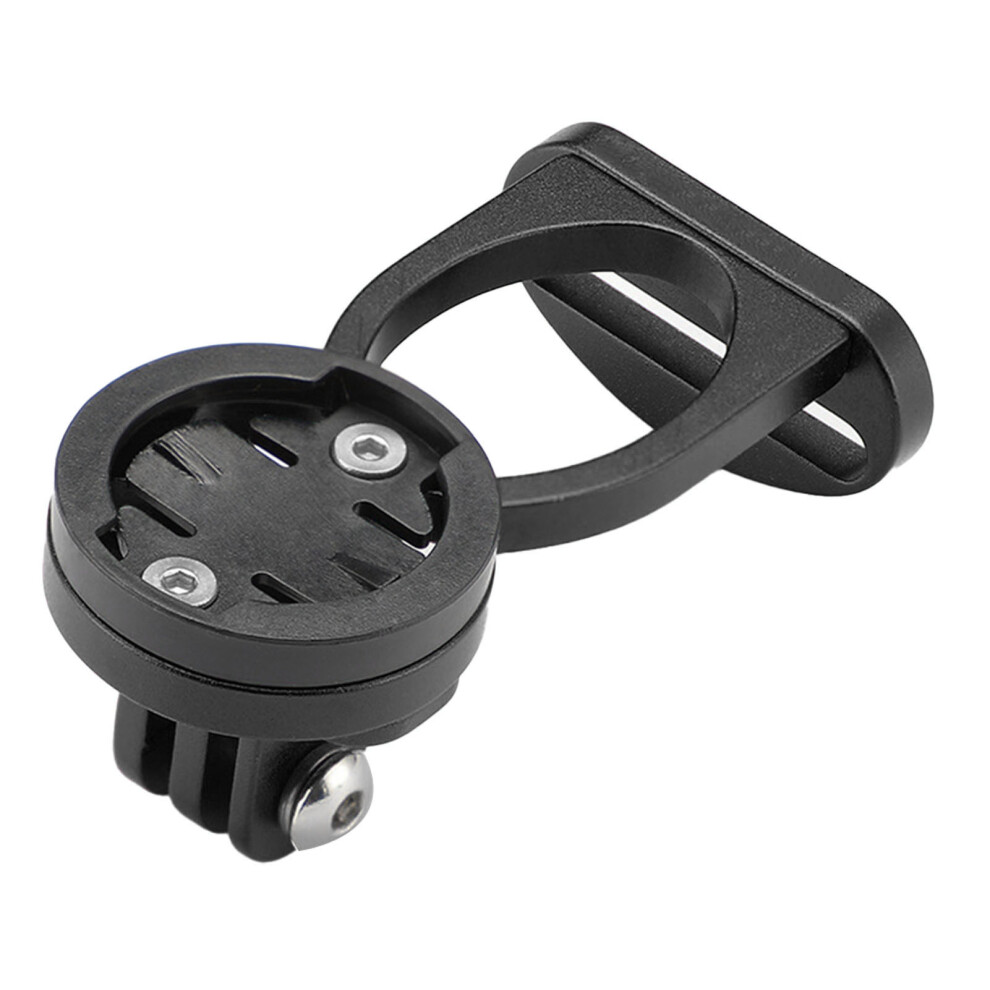 (Black) Stopwatch Bracket Aluminum Alloy Cycling Computer Mount Black 643505194289