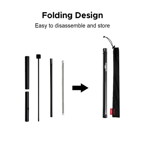 Aluminum Alloy Rectangular Folding Hand Saw Outdoor Pruning Tree Saw 2