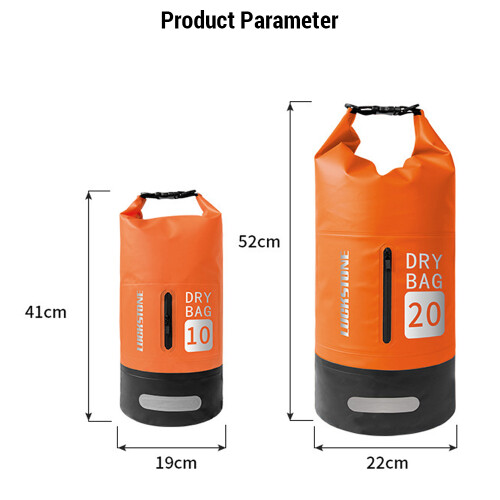 10L/20L Waterproof Dry Bag Large-Capacity Shoulder Strap Rafting 2