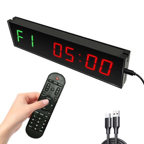 LED Digital Gym Timer Wireless Remote for Exercise Fitness 1