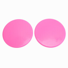 (Pink) 2pcs Core Sliders Dual Sided Gliding Discs Fitness Round Black