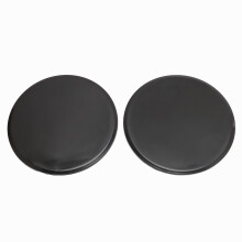 (Black) 2pcs Core Sliders Dual Sided Gliding Discs Fitness Round Black