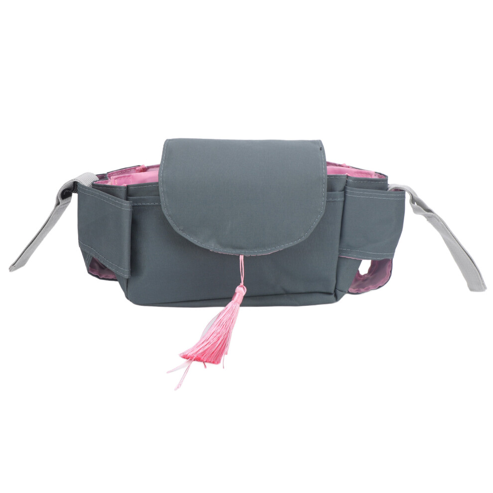 Infant Stroller Bag Waterproof Polyester Fringe Diapers Milk Pink