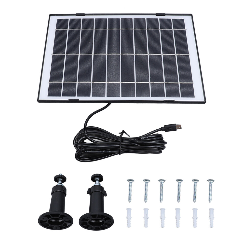 10W Solar Panel Ip65 Dual Bracket Solar Charger For Wireless Camera 643505198836