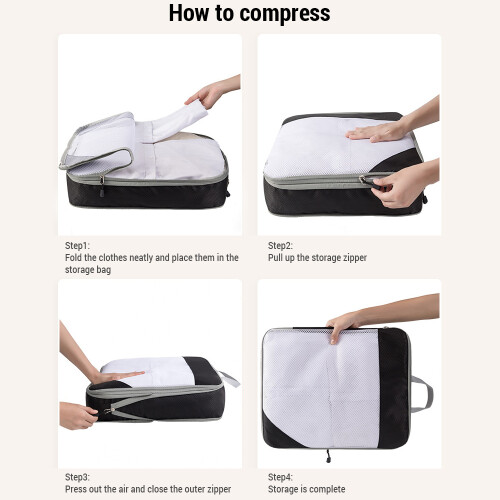 1 Set Compression Packing Cubes for Carry on Suitcase 1