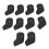 (Black) 10PCS Waterproof PU Golf Head Covers Set Beige 5