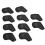 (Black) 10PCS Waterproof PU Golf Head Covers Set Beige 2