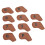 (Light Brown) 10PCS Waterproof PU Golf Head Covers Set Beige 2