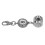 (Gray) Pool Cue Tip Repair Tool Retractable Key Ring Gray 3