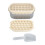 (Beige (Soft Bottom Type)) Double Layer Ice Cube Tray 54 Grids Large Capacity Beige Soft Bottom 1