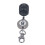 (Black) Pool Cue Tip Repair Tool Retractable Key Ring Gray 4
