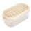 (Beige (Soft Bottom Type)) Double Layer Ice Cube Tray 54 Grids Large Capacity Beige Soft Bottom 3