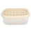 (Beige (Soft Bottom Type)) Double Layer Ice Cube Tray 54 Grids Large Capacity Beige Soft Bottom 2