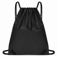 Waterproof Drawstring Backpack Oxford Cloth Zip Pocket