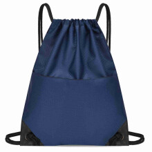 Waterproof Drawstring Backpack Oxford Cloth Zip Pocket