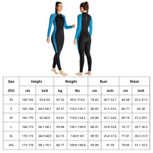 Women 3mm Neoprene One Piece Full Body Diving Suit