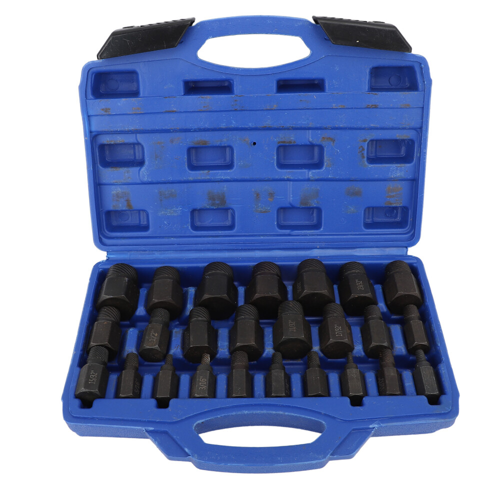 25Pcs Screw Extractor Set Sae Hex Bolt Removal Tool 643505206708