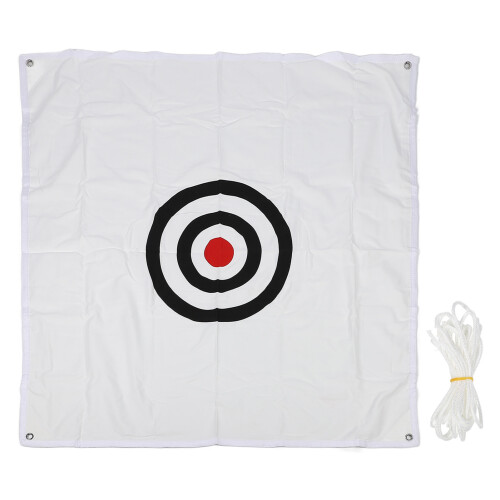 (White) Golf Target 4.9FT Oxford Cloth Hitting Net Practice