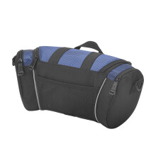 (Blue) 5L Bike Handlebar Bag Nylon Front Storage with Reflective Strips Blue