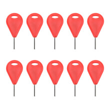 (Red) 10pcs Surfboard Fin Key for FUTURE Small Holes Hex Key Red