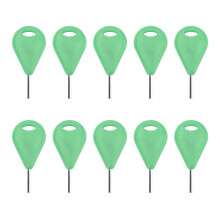 (Green) 10pcs Surfboard Fin Key for FUTURE Small Holes Hex Key Red