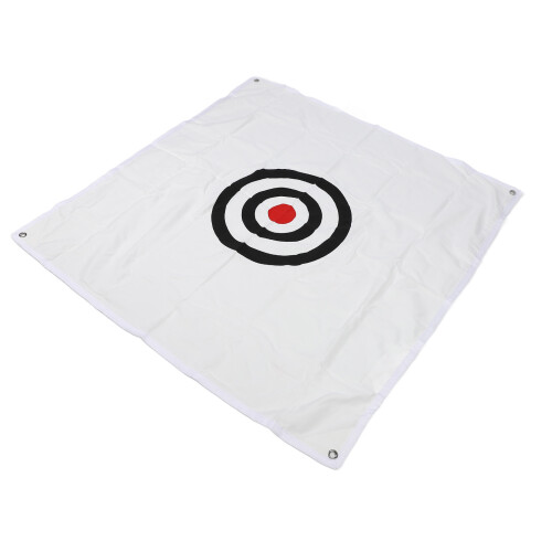 (White) Golf Target 4.9FT Oxford Cloth Hitting Net Practice 1