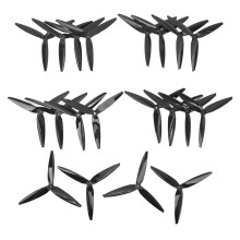(Black) 10 Pairs 7040 3 Blade Propeller for 7inch 8inch FPV Drone Black