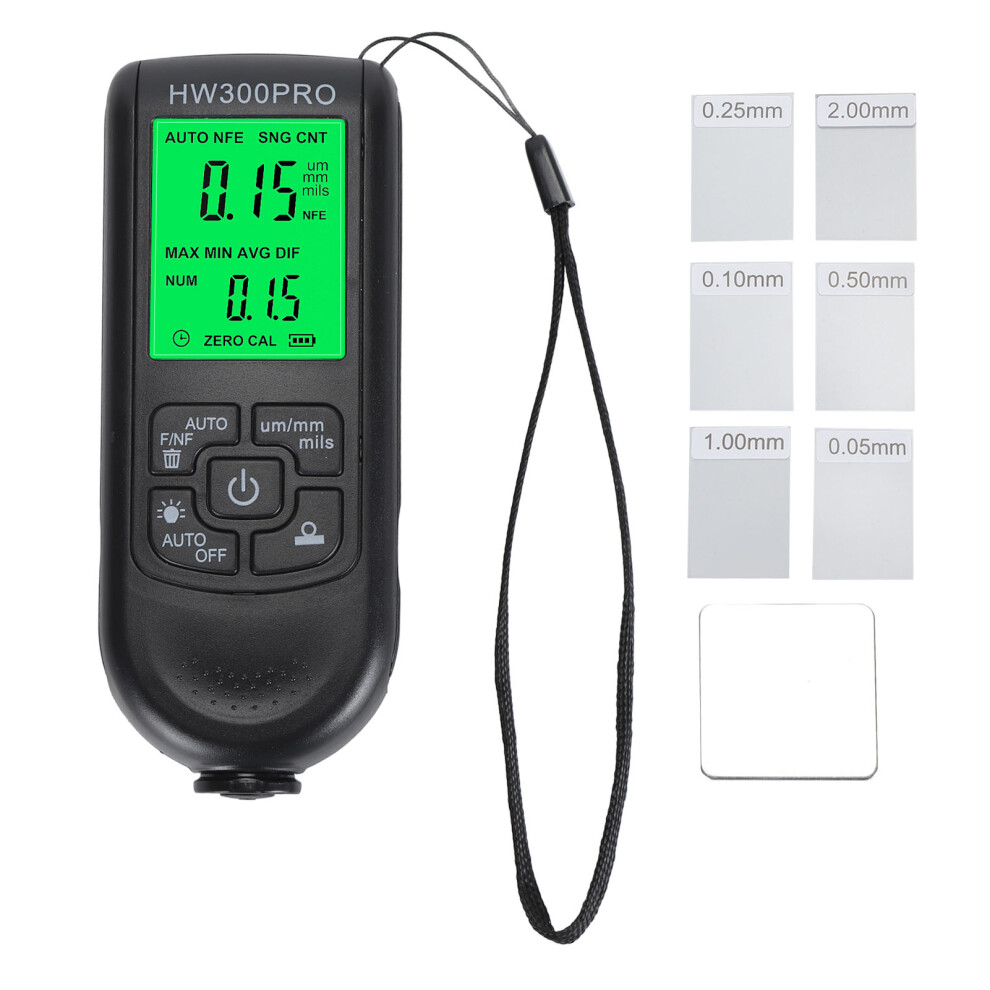 (Black) Digital Coating Thickness Gauge High Accuracy Black 643505210019