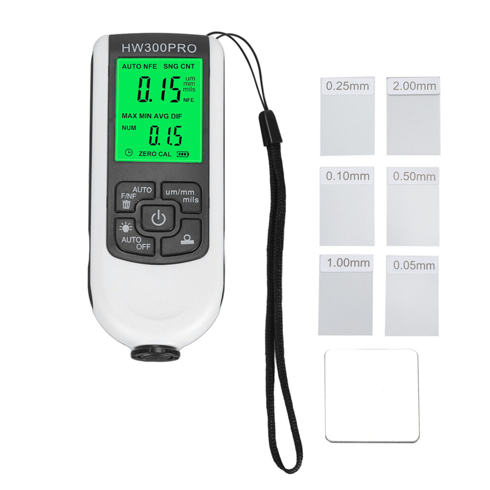 (White) Digital Coating Thickness Gauge High Accuracy Black 643505210026