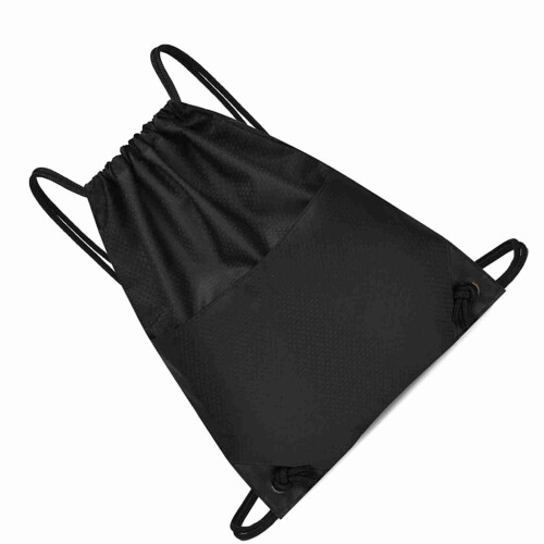 Waterproof Drawstring Backpack Oxford Cloth Zip Pocket 1
