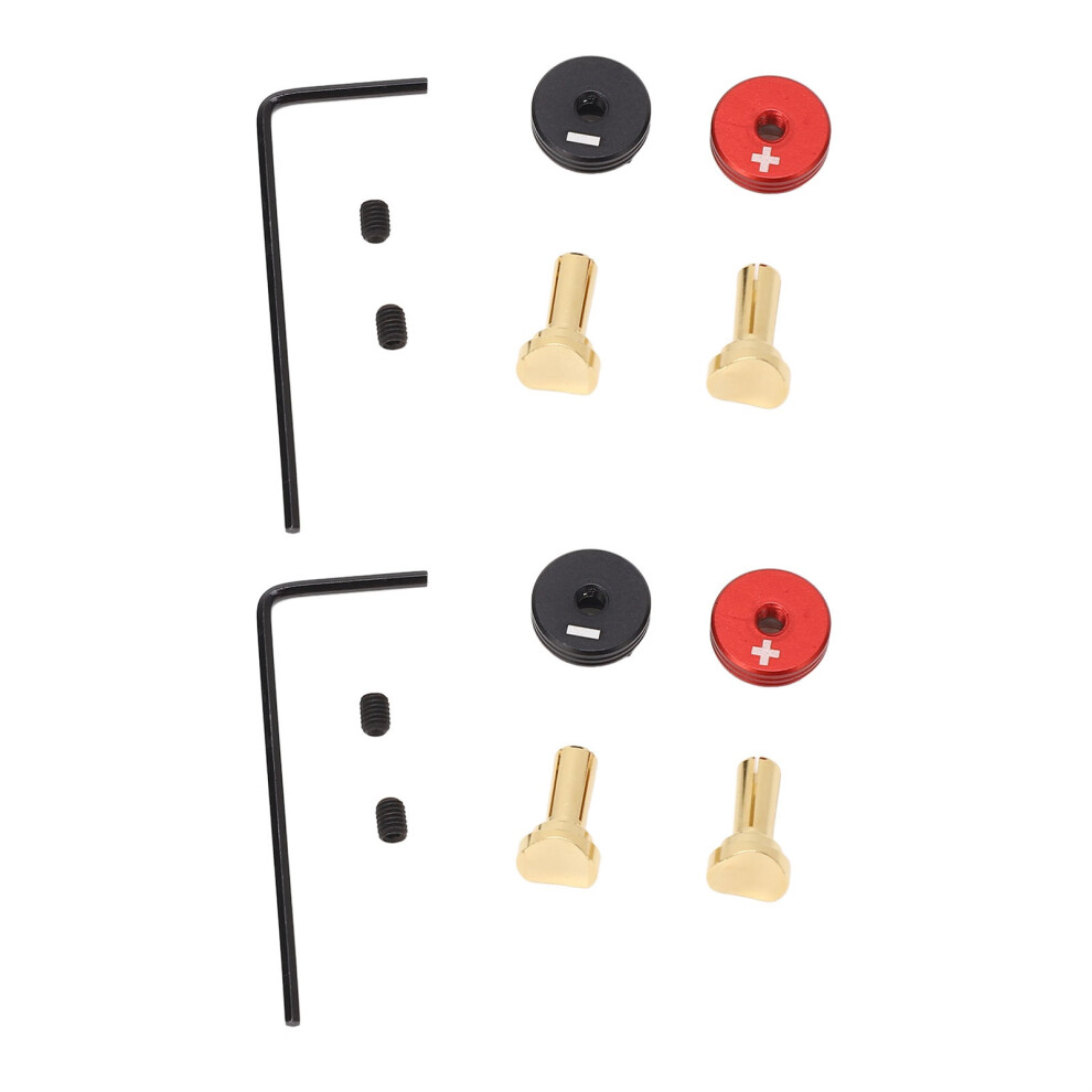 4Pcs Rc Battery Heatsink Plugs Aluminum 4.0Mm Banana Connectors 643505215533