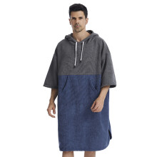 Quick Dry Hooded Towel Pool Beach Robe Windproof Warm for Men Women