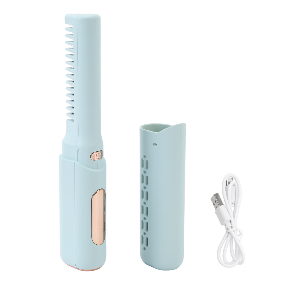 Sky Blue (Sky Blue) Mini Rechargeable Hair Straightener 3 Temp 2000Mah Type C