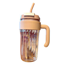 Large Capacity Transparent Plastic Water Bottle 920ml with Handle