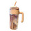 Large Capacity Transparent Plastic Water Bottle 920ml with Handle 1